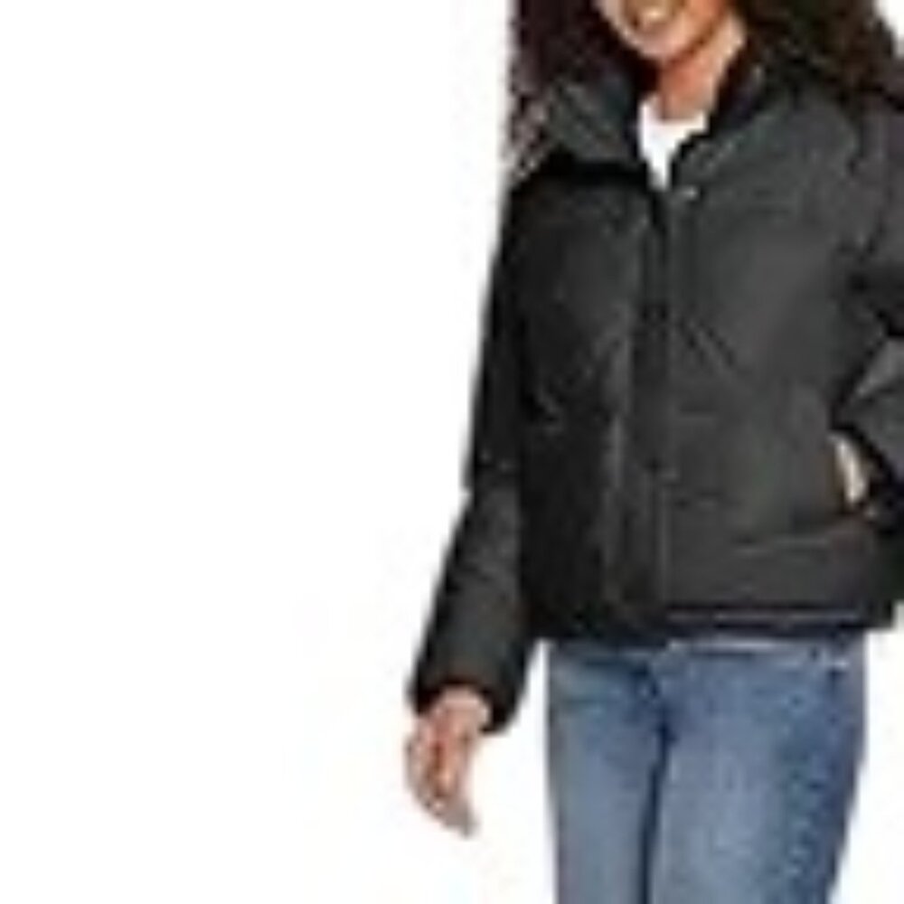 Express‎ $128 Women Black Puffer Coat Lg NWT